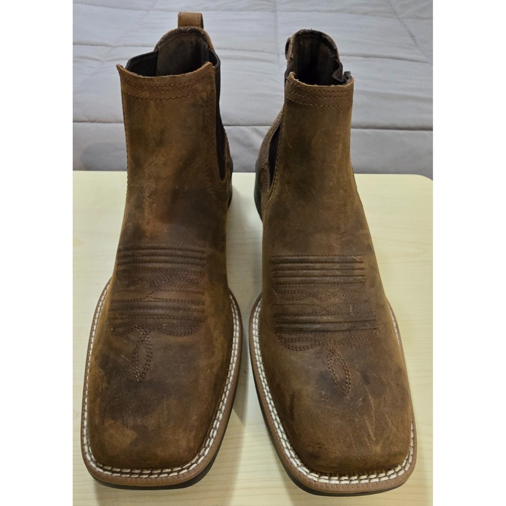 Ariat® (Men's 10 D) Booker™ Chelsea Wide Square Toe Western Boot - $150 - Picture 4 of 12